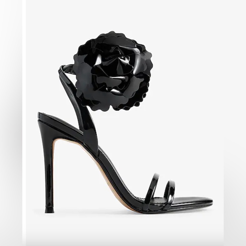 Express Flower Double Strap High Heeled Sandals - NWT